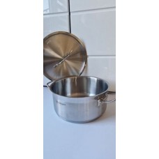 Garnek z pokrywą fi 24cm, niski, 5L, H-11cm